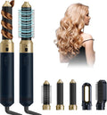 Hair Dryer Brush 5 in 1, Professional Blow Dryer Brush High-Speed Negative Ionic Hair Dryer Fast Drying, Multi Hair Styler Air Auto Wrap Styler for Curling Volumizing Straightening Waves Styling