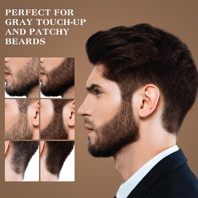 Hairline Shadow Powder, Middle Brown, Root Touch Up Powder for Instantly Gray Hair Cover Up, Women Color Root Coverage for Thinning Grey, Mens Roots Concealer for Hair Loss Beard Line, #2