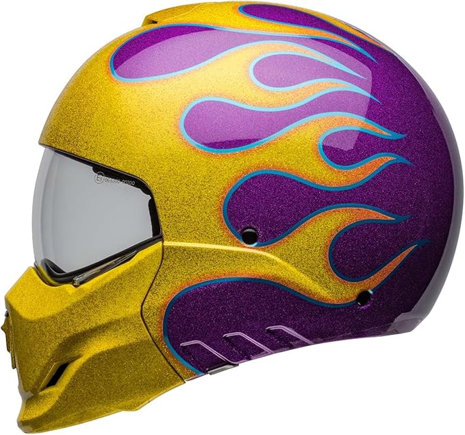 Bell Broozer Helmet (Gloss Ignite Purple/Yellow - Small)