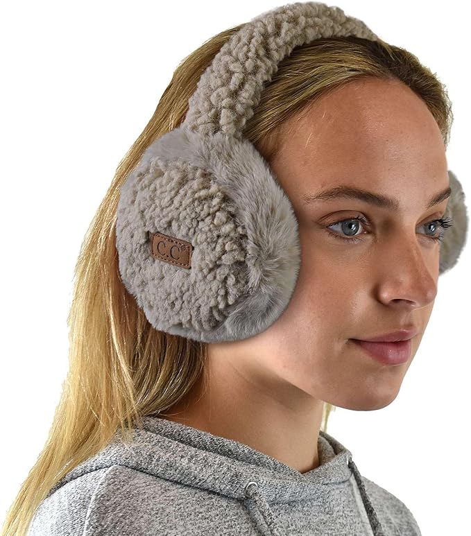 C.C Soft Winter Warm Adjustable Headband Ear Warmer Earmuffs