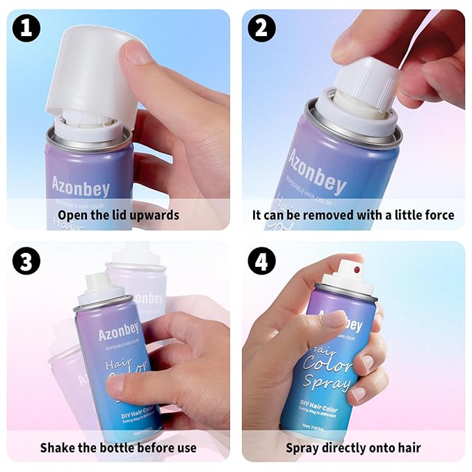 Halloween Hair Spray,Temporary Hair Color Spray for Women Kids Men,Washable Hairspray,Colored Hair Spray,Color Hairspray for Halloween,Party,Cosplay,Christmas Day (03#Blue)
