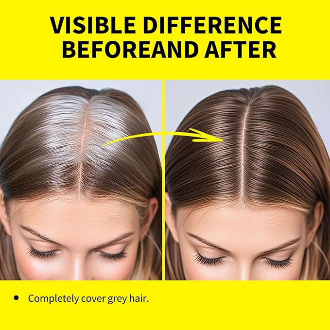 SEVICH Dual-Ended Root Touch Up Stick - Waterproof Hairline Enhancer for Sparse Hairlines & Gray Coverage, Non-Sticky Scalp Concealer with Beeswax, Instant Volume & Natural Look (Light brown)
