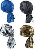 Cooling Helmet Liners - Do Rag Skull Caps for Men - Cooling Head Wraps, Hard Hat Liner - Motorcycle Pirate Bandana