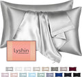 Mulberry Silk Pillow Cases 2 Pack Queen Size 20x30 Inches with Hidden Zipper, Ultra Smooth and Soft Breathable Cooling Silk Satin Pillowcase Set of 2, Better for Hair and Skin, Gifts for Women Men