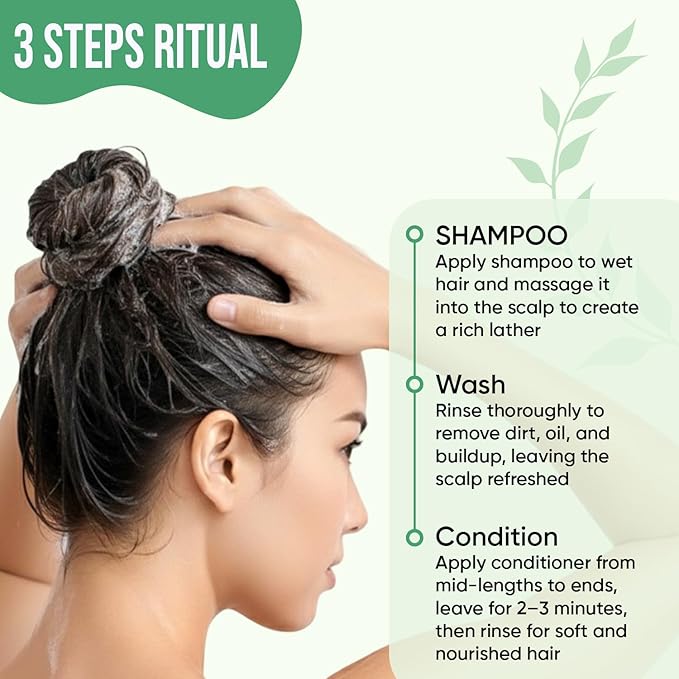 DEL SUR Clarifying Shampoo & Conditioner Set for Oily Scalp | 16 fl oz | with Camellia Japonica, Salicylic Acid, Papaya & Biotin | Oil Control for Oily Roots & Greasy Hair