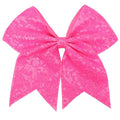 Large Big 7 Inch Glitter Bow Clip Sequin Bling Party Hair Accessories for Women Teens Girls Kids 1 Pcs (Hot Pink2)