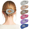 6 PCS Flat Hair Clips for Women - French Medium Flat Claw Clips for Thick Thin Hair, Strong Grip Non Slip Hair Claw Clips for Women Girls