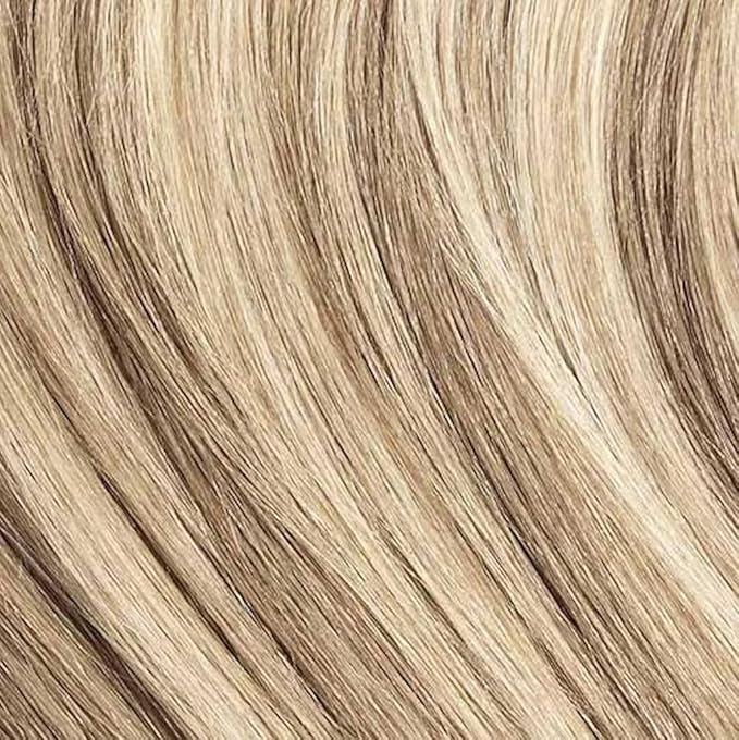 Luxy 100% Remy Human Hair – Halo Clip-In Hair Extensions –Natural Looking Volume & Length - One-Piece - Easy 5-Min Application 140 grams 16" Dimensional Cream Blonde