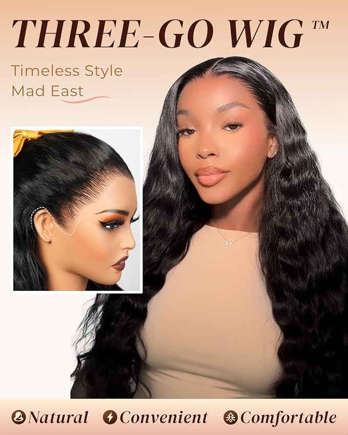Arabella 13x6 Deep Curly Human Hair Wig 210% Density Curly Wigs Human Hair 100% Glueless Lace Front Wig 12a Pre Plucked Bleached Pre-Cut Wigs (26inch,13x6 deep curly wig)