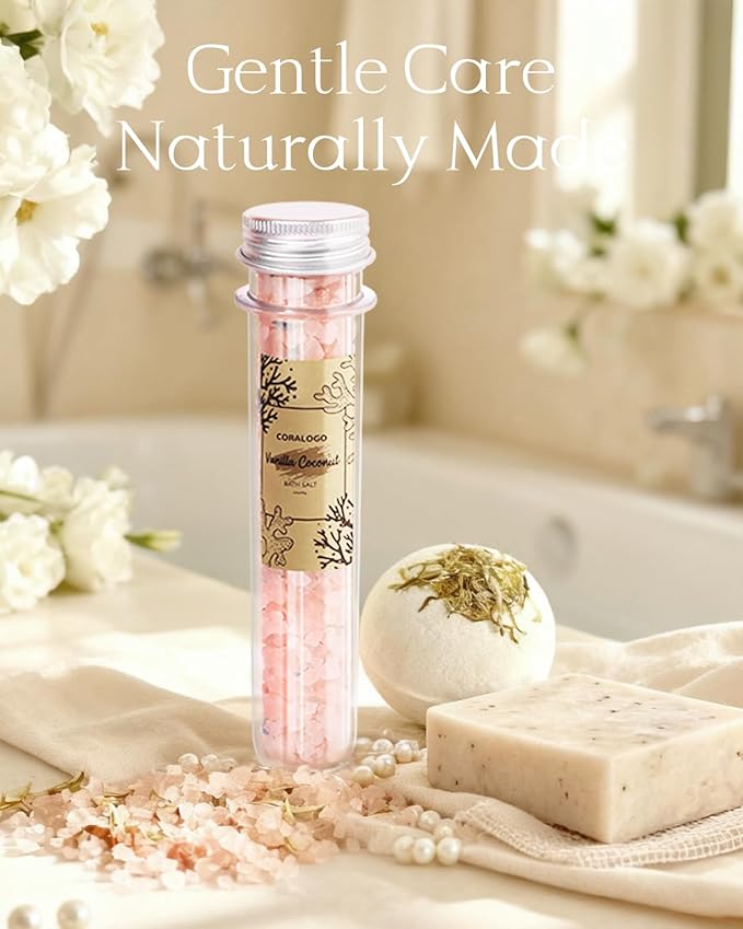 Coralogo Natural Spa Gift Baskets - Natural Pampering Spa Set, Self-Care Get Well Soon Basket,Thank You Gifts, Unique 11pcs Gift Set for Birthday Christmas Valentines Day Mothers Day