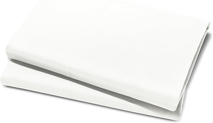 Bare Home Microfiber Pillow Cases - Queen Size Set of 2 - Cooling Pillowcases - Double Brushed - Easy Care - Envelope Closure (Queen Pillowcase Set of 2, Cream)