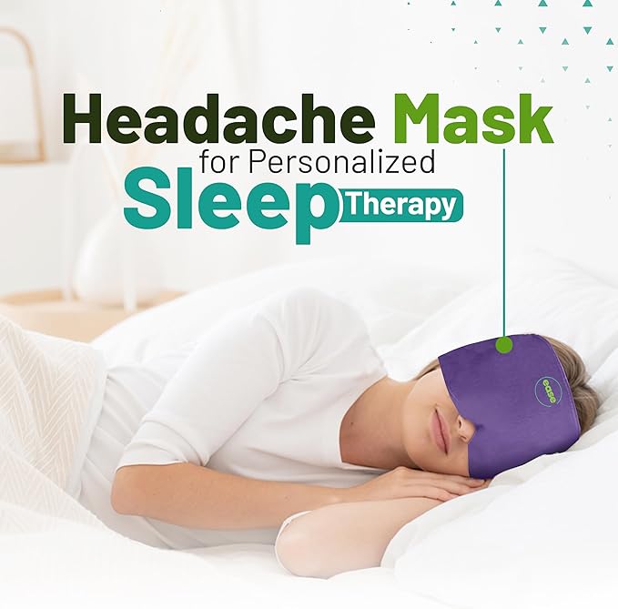 Migraine Relief Cap & Neck Ice Pack Wrap Set - Soothing Headache Relief Cap and Shoulder Cold Pack - Hot and Cold Compress Products for Head and Cervical - Stress, Hangover & Puffy Eyes