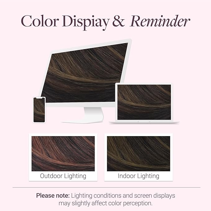 GOO GOO Clip in Hair Extensions Real Human Hair, Remy Human Hair Extensions Clip ins for Women, Natural Human Hair, 14inch 150g 9 Pcs, #2/6 Dark Brown Highlighted Chestnut Brown