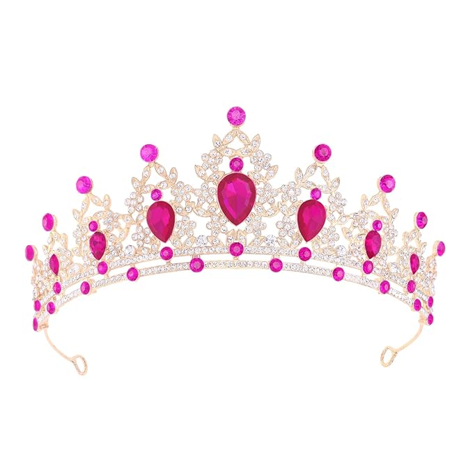 Princess Tiara and Crown for Women Wedding Tiaras for Bridal Tiaras and Crystal Crowns Rhinestone Headband Metal Hair Accessories for Costume Birthday Party Prom Gifts