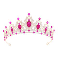 Princess Tiara and Crown for Women Wedding Tiaras for Bridal Tiaras and Crystal Crowns Rhinestone Headband Metal Hair Accessories for Costume Birthday Party Prom Gifts