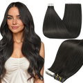 Full Shine Tape in Extensions Human Hair Color 1C Mocha Brown Remy Tape ins Human Hair Extensions 14Inch Double Sided Adhesive Extension Seamless Skin Weft 50G 20Pcs