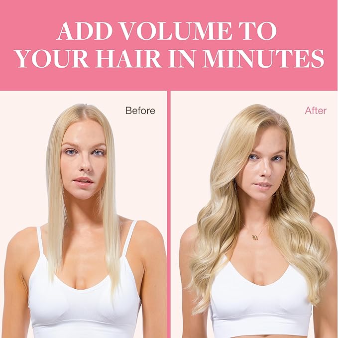 GOO GOO Clip in Hair Extensions Real Human Hair, Remy Human Hair Extensions Clip ins for Women, Natural Human Hair, 16inch 150g 9Pcs, 18D/22F Dirty Blonde Highlights