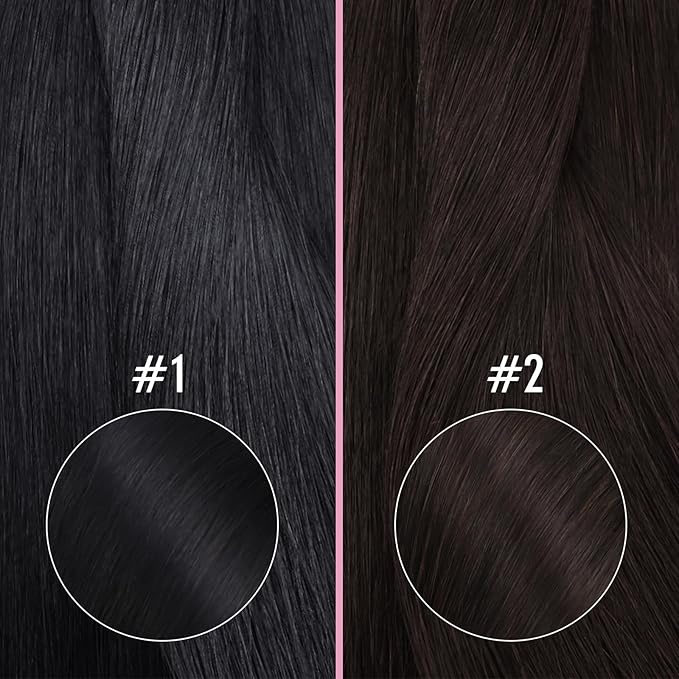 YoungSee Nano Ring Hair Extensions Dark Brown Nano Bead Hair Extensions Human Hair Darkest Brown Silky Nano-Linked Hair Extension Human Hair 18inch Nanos Hair Extension for Date 50s 50g