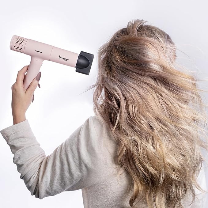 L'ANGE HAIR Le Styliste Luxe Digital Luxury Hair Dryer | Quiet Brushless Blow Dryer with Diffuser | Hairdryer with 4 Heat & 2 Speed Settings | Ion Technology | Best Hair Dryer for Blowouts (Blush)