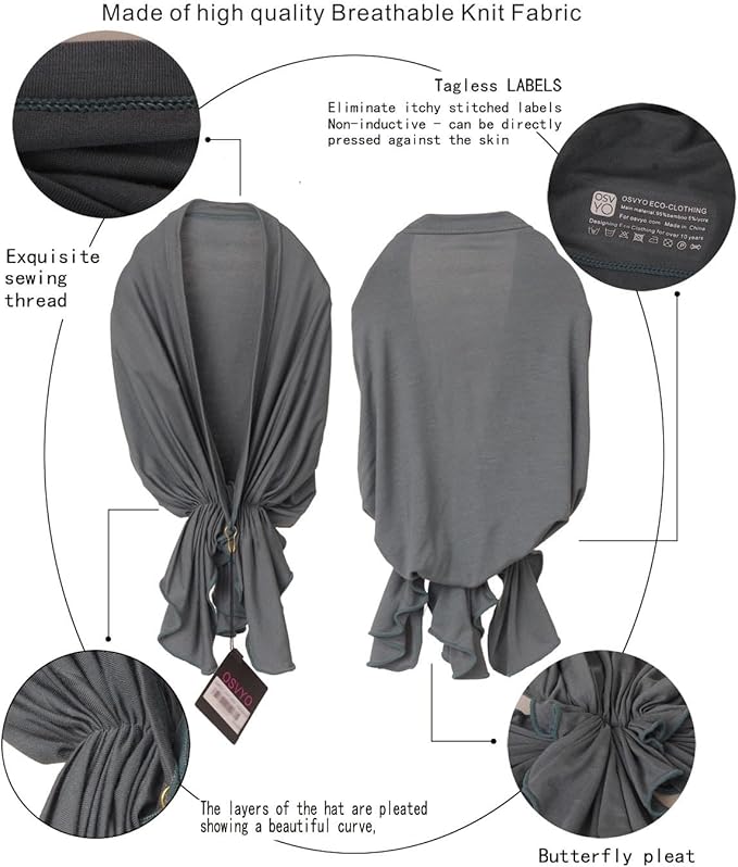 osvyo Chemo Headscarf for Women Hair Loss - Cancer Slip On Headwear Turbans Sealed Packaging
