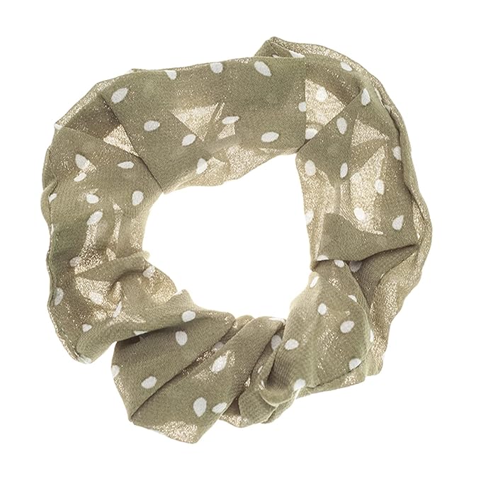 LOOKSEVEN Polka Dot Hair Scrunchies, 6PCS Bandana Scrunchy Hair Ties, Scrunchies Hair Ties for Women. (Polka Dot)