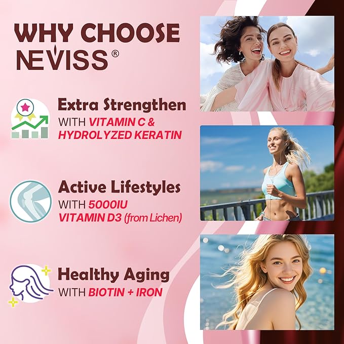 Hydrolyzed Collagen Peptides, Marine Gummies for Women Men, Multi Collagen Type I II III V & X for Hair Growth, Healthy Skin Nails - Collagen Gummy w/ Hair Vitamins Biotin Keratin & Vitamin D3, 120Cts