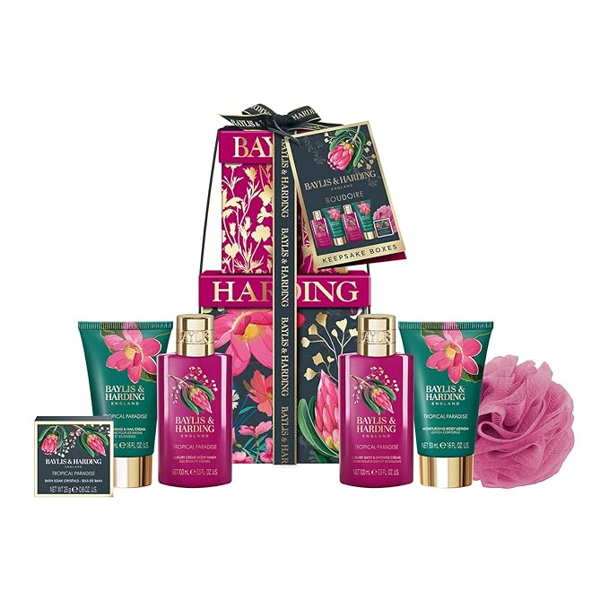 Baylis & Harding Boudoire Tropical Paradise Luxury Pamper Present Gift Set - Vegan Friendly