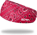 Suddora Paisley Print Bandana Headband, Multi-sport Boho Style Bandana, Non-slip Fabric, Unisex Head Accessory for Bikers