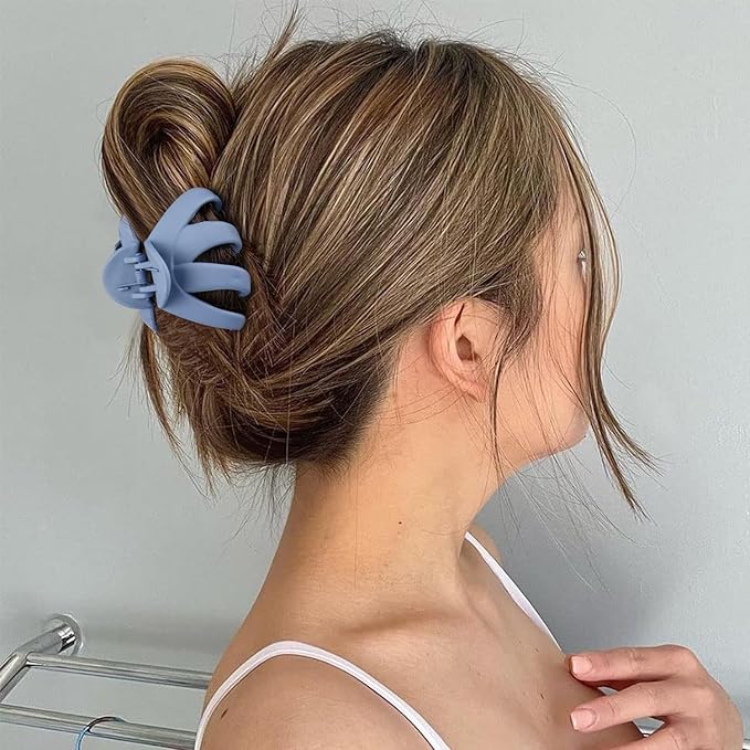 6 Pcs Hair Claw Clips for Women, 2.8" Medium Non-Slip Octopus Jumbo Hair Accessories (Multi-colors)