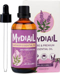 Lavender Oil Essential Oil 4oz Natural Lavender Essential Oil for Diffuser, Massage, Bathing, Skin & Hair Care, Home Cleaning, Candle Making, DIY Freshener - 118ML