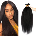26 26 26 Inch Color 1B Bundles Human Hair Natural Black Yaki Straight Bundle Brazilian Virgin Remy Hair Extensions Niegmeag Double Weft Soft and Silky Color 1B Kinky Straight Bundle 300g