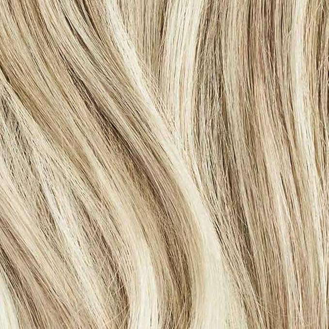 Luxy 100% Remy Human Hair – Halo Clip-In Hair Extensions –Natural Looking Volume & Length - One-Piece - Easy 5-Min Application 180 grams 20" Beige Blonde Balayage