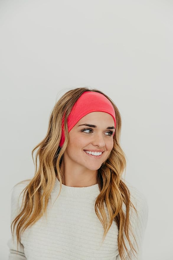 Maven Thread 4" Wide Workout Headbands for Women (4 Pack) – Non-Slip Sweatbands for Gym, Running & Yoga
