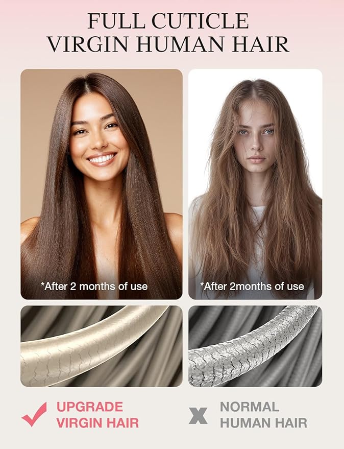 DOORES Invisi Edge Tape in Wide Hair Extensions Human Hair, Dark Brown to Chestnut Brown 4PCS Injection Tape ins 20g 22 Inch, Virgin Human 3 Inch Wide Injected Extensions Invisible