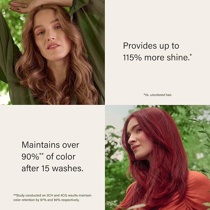 ion Inspired By Nature Permanent Hair Color Medium Honey Brown 4G, made from 100% naturallyderived polymers, cruelty free, vegan, PPD free, recyclable packaging, 2.05 oz
