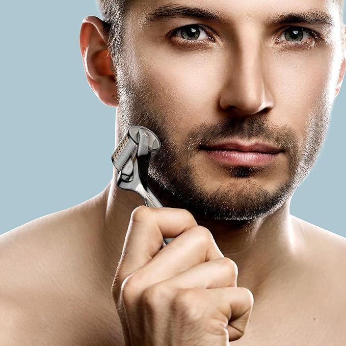 Derma Roller 0.25mm Titanium, 192 Micro Needle Roller - Beard Face Dermal Roller (Crystal Black)