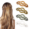 Hair Barrettes for Women 4packs Glossy Hair Clips French Hair Barrette Clip for Girls Vintage Hair Clips for Thick Thin Long Short Hair Stylish Hair Accessories for Women Girls