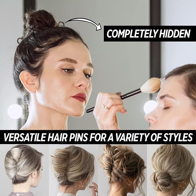 Good Hair Days Hair Pins - 2 1/2" Plastic, U-shaped Magic Grip Hairpins, Strong Durable Pins For Fine, Thick & Long Hair, Styling Accessories - Tortoise Shell, Set of 20