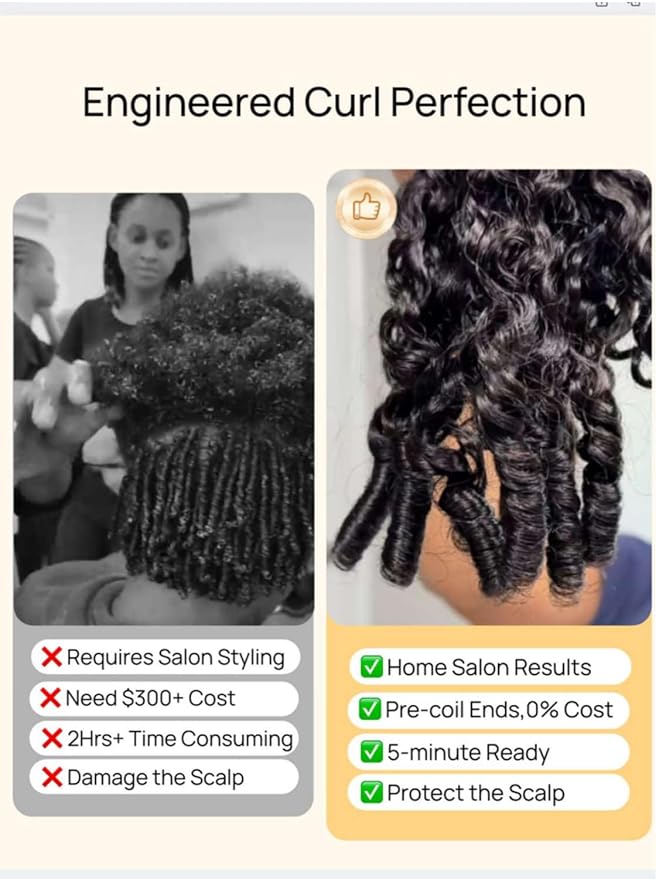 YIROO Burmese Bye Bye Knots Curly Wig Human Hair with Finger Coil Ends,Glueless Wig Human Hair Pre Plucked Pre Cut 7x5 Lace Front Wig Pre Bleached Wear and Go Beginner Friendly 150% Density 26Inch