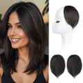 REECHO Clip in Hair Volumizer, 2PCS 6 inch Short Thick Clip in Hairpieces Adding Extra Volume Hair Extensions for Women (Deep Brown)