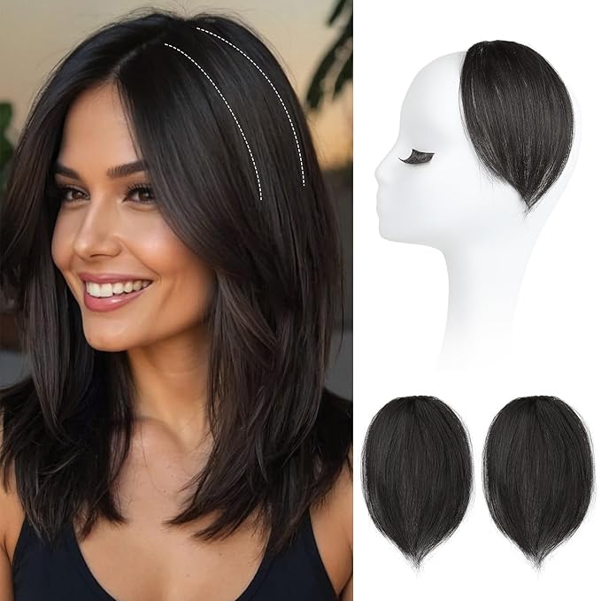 REECHO Clip in Hair Volumizer, 2PCS 6 inch Short Thick Clip in Hairpieces Adding Extra Volume Hair Extensions for Women (Deep Brown)