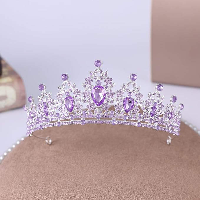 Princess Tiara and Crown for Women Wedding Tiaras for Bridal girls Tiaras and Crystal Crowns Rhinestone Headband Metal Hair Accessories for Costume Birthday Party Prom Gifts