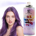 Purple Temporary Hair Color Spray, SOVONCARE Natural Hair Wax Dye Spray for Kids Halloween, Christmas Party, Cosplay -On 1-Day Washable 120ML