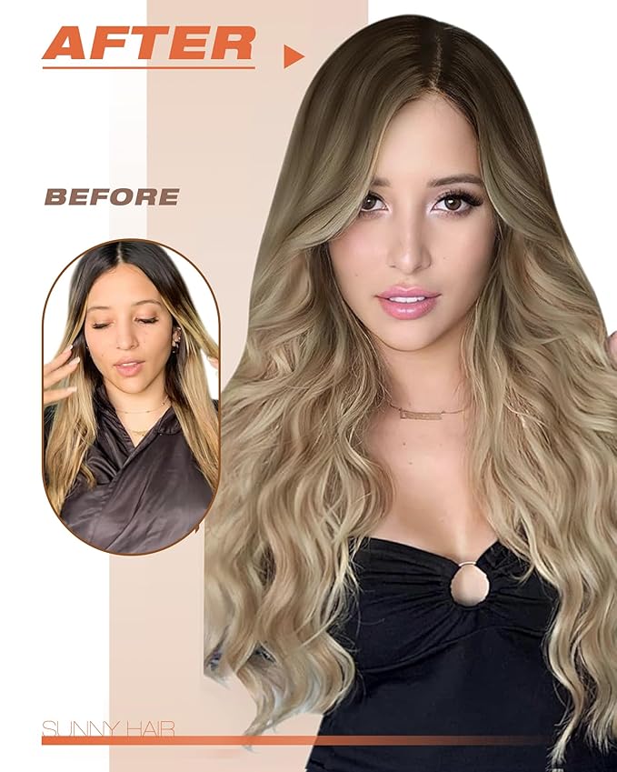 Sunny Hair Tape in Hair Extensions Human Hair Brown Balayage Blonde Tape in Extensions 12 Inch Real Hair Extensions Tape in 20Pcs 30g