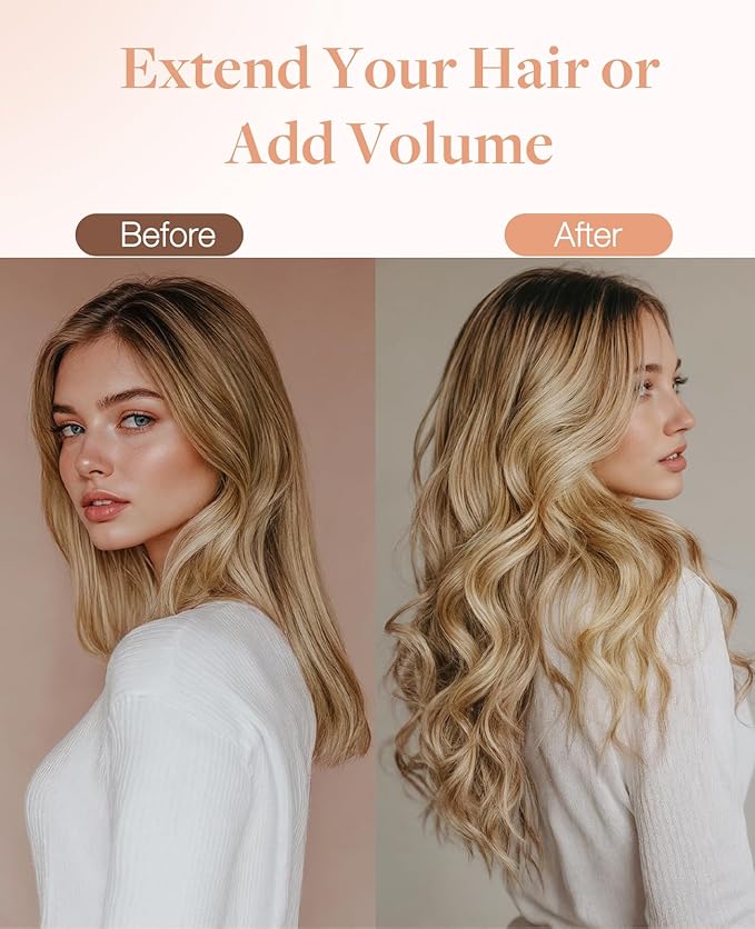 GOO GOO Invisi Edge Tape in Hair Extensions Human Hair, 17/22/60 Balayage Ash Blonde to Golden Blonde and Platinum Blonde 10pcs injected with 10pcs classical tape ins, 20inch 50g, Virgin Remy Hair