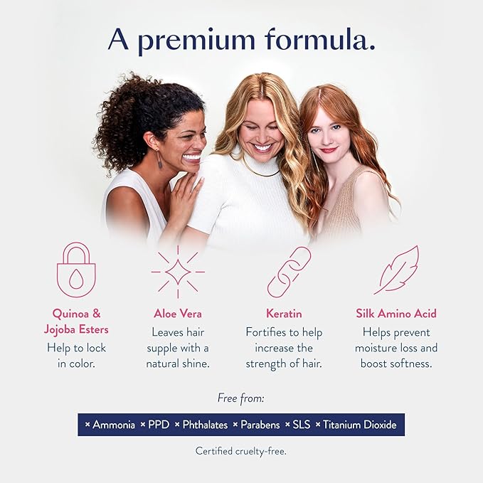 eSalon Permanent Hair Color & Hair Dye Complete Kit - Medium Blonde Strawberry- Personal Colorist Kit for Up To 100% Gray Coverage for All Hair Types - Professional-Grade Ammonia-Free Hair Dye
