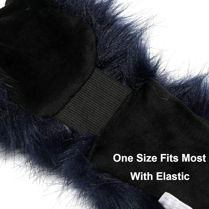 sy soul young Faux Fur Headband with Elastic for Women's Winter Earwarmer Earmuff