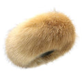 Faux Fur Headband for Women Elastic Fuzzy Thick Earmuffs Winter Headwrap Ear Muffs Furry Ear Warmers Cold Weather (Brown 1)