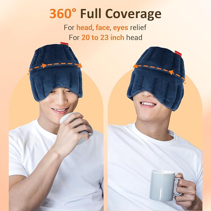 Fsa Eligible Items Only List Hsa Store, Comfytemp Migraine Headache Relief Cap, Microwave Heating Pad Migraine Mask for Sinus Pressure, Tension Headache, Microwavable Warm Compress for Anxiety