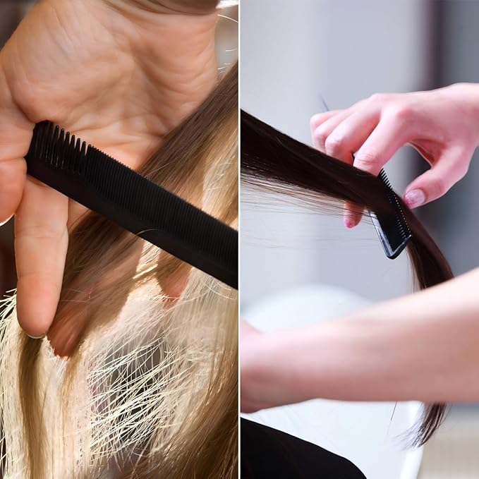 5PCS Professional Hair Comb Set - Wide Teeth, Fine Teeth & Rat Tail Comb, Hairstylist-Grade, Suitable for All Hair Types, Unisex
